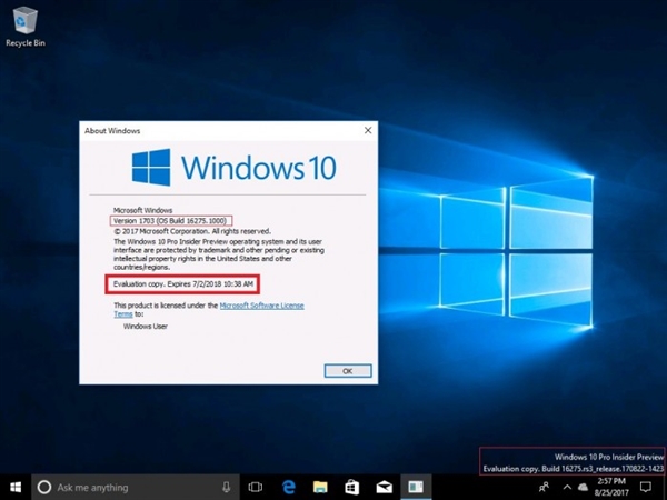 Windows 10°16275Bgu